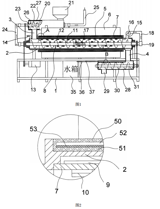 新型的热脱附土壤修复设备一种结构示意图